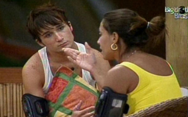 Lia e Serginho, do BBB 10. Foto: Reprodução