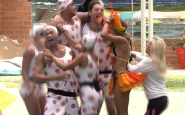 Grupo Laranja vence a prova da comida. Foto: Reprodução
