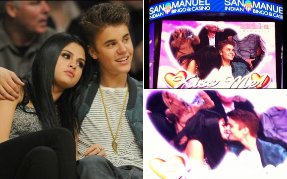 Veja foto do beijo entre Selena Gomez e Justin Bieber