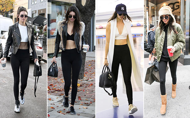 Aprenda com as bffs Kendall Jenner e Gigi Hadid como usar legging fora da  academia