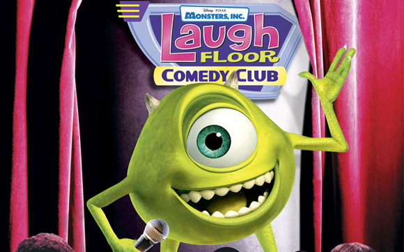 No Monsters Inc. Laugh Floor morra de rir com este show de comédia ao vivo com os personagens do filme Monstros S.A. e novos! Fica no parque Magic Kingdom, no Walt Disney World Resort, em Orlando.