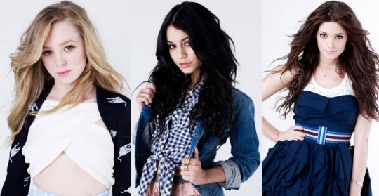 Ashley Greene, Portia Doubleday e Vanessa Hudgens na capa da Nylon