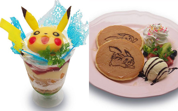 Pokémon pikachu em uma tigela de comida com uma onda ao fundo ia generativa