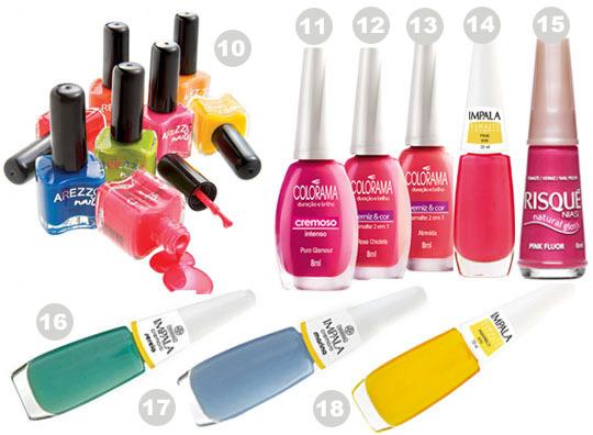 Os esmaltes do ver o Capricho