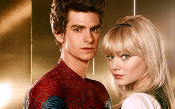 Andrew Garfield e Emma Stone em O Espetacular Homem-Aranha