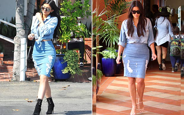 Kylie e Kim look combinandinho