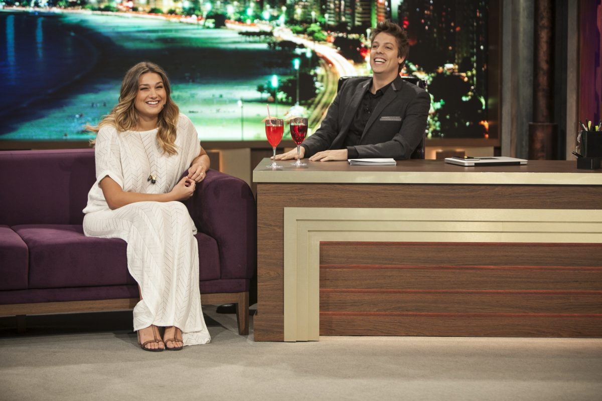 Sasha Meneghel Programa do Porchat Divulgação