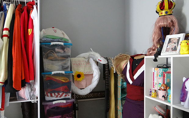 Moo-2 Esse é o espaço onde a Moo costura e prepara os cosplays dela!