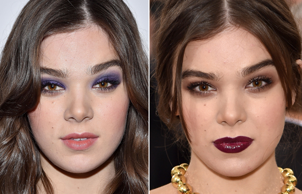 Hailee Steinfeld maquiagem gótica suave