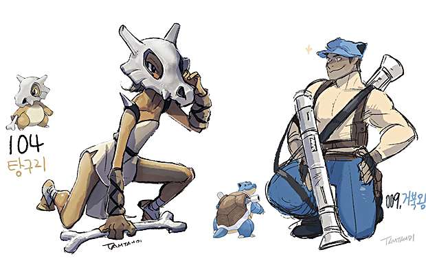 Artista transforma pokemons em humanos