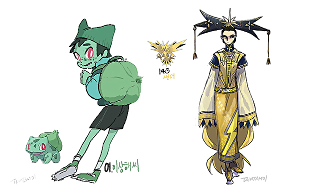 Artista transforma pokemons em humanos