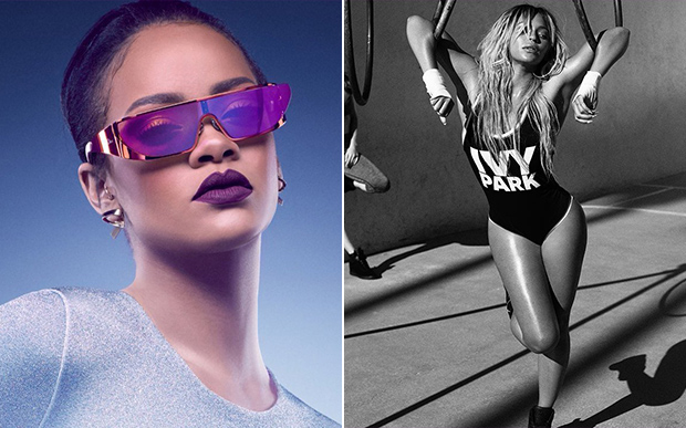 Rihanna estrela campanha para Dior, que está em 6º lugar no ranking, enquanto Beyoncé modela para Topshop, que está em 5º. Foto: