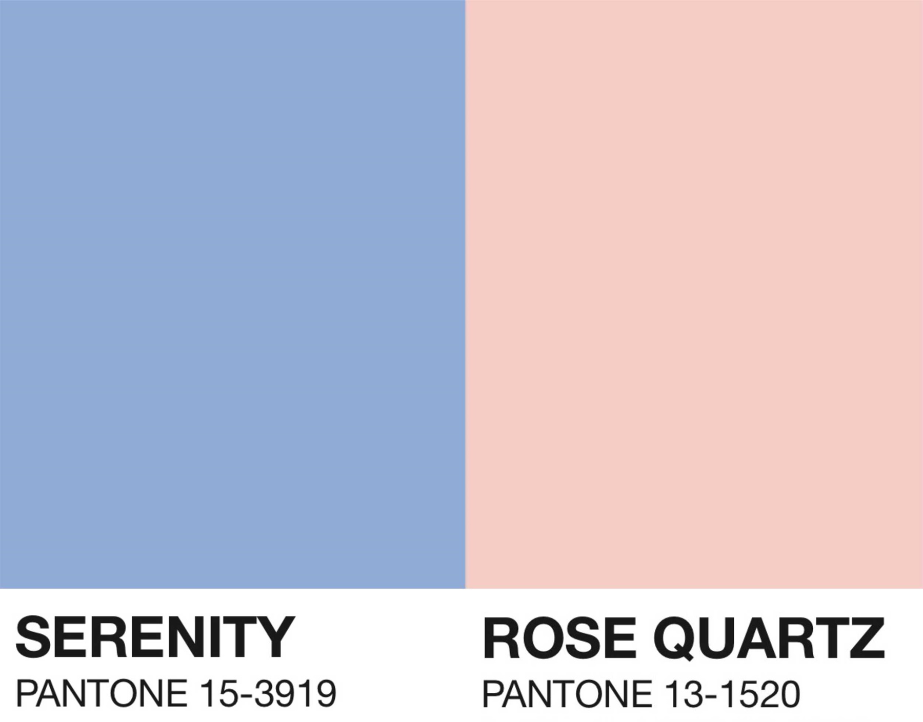 O azul serenity e o rosa quatz foram as cores escolhidas para 2016. Foto:
