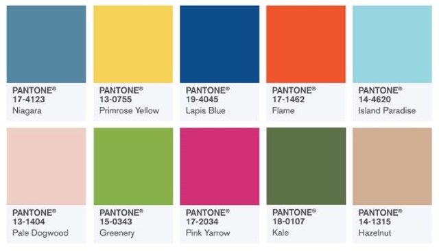 Essas são as cores de vão bombar em 2017. como divulgado pela Pantone. Foto: