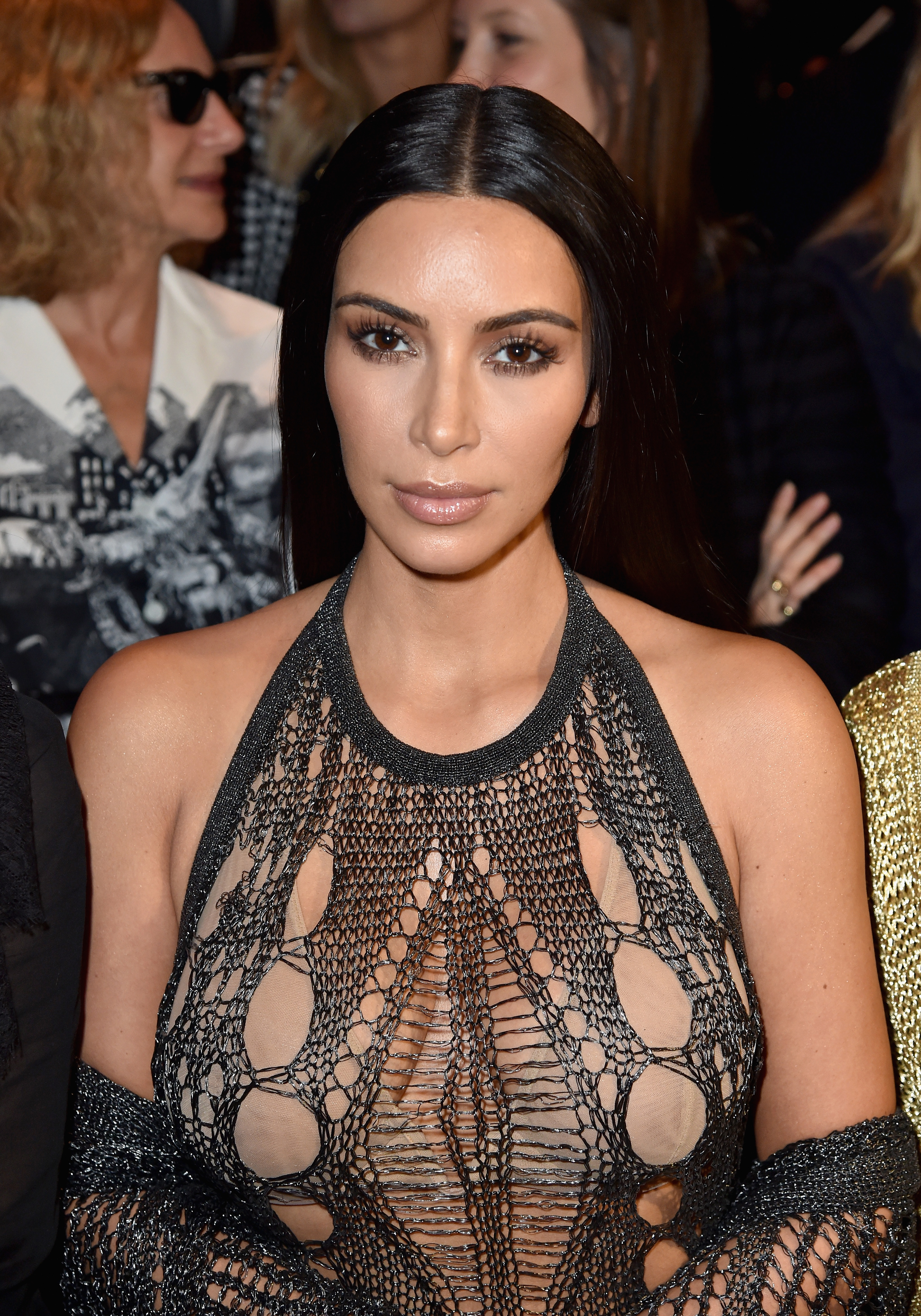 Balmain : Front Row - Paris Fashion Week Womenswear Spring/Summer 2017 PARIS, FRANCE - SEPTEMBER 29: Kim Kardashian attends the Balmain show as part of the Paris Fashion Week Womenswear Spring/Summer 2017 on September 29, 2016 in Paris, France. (Photo by Pascal Le Segretain/Getty Images)