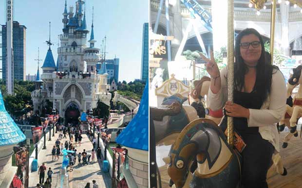 Esse é o Lotte World Adventure, um parque de diversões incrível em Seul! (Foto: arquivo pessoal)