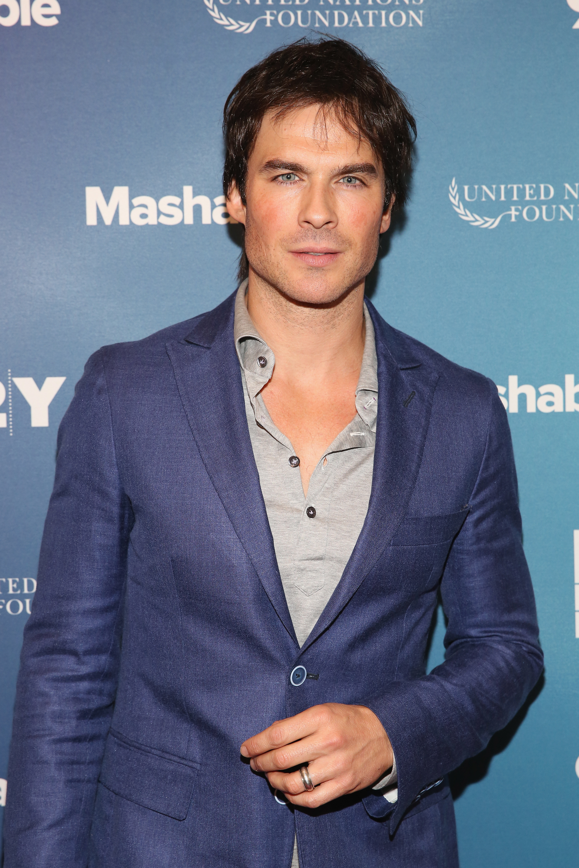 NEW YORK, NY - SEPTEMBER 27: Actor Ian Somerhalder attends the 2015 Social Good Summit at 92Y on September 27, 2015 in New York City. (Photo by Mireya Acierto/Getty Images)