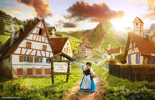 Pai faz ensaio fotográfico inspirado em A Bela e a Fera com filha Pai faz ensaio fotográfico inspirado em A Bela e a Fera com filha