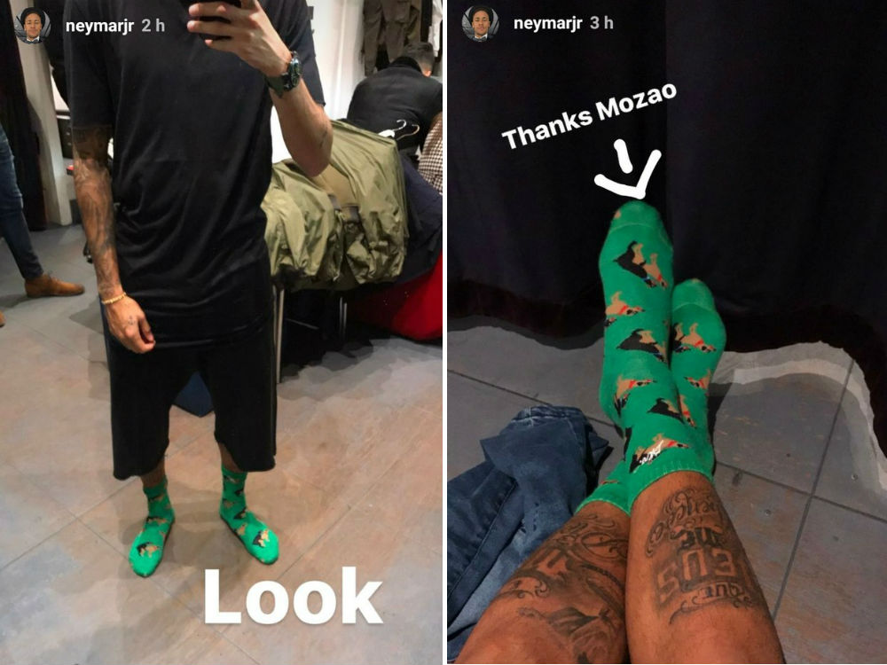 neymar-meias Reprodução/Instagram