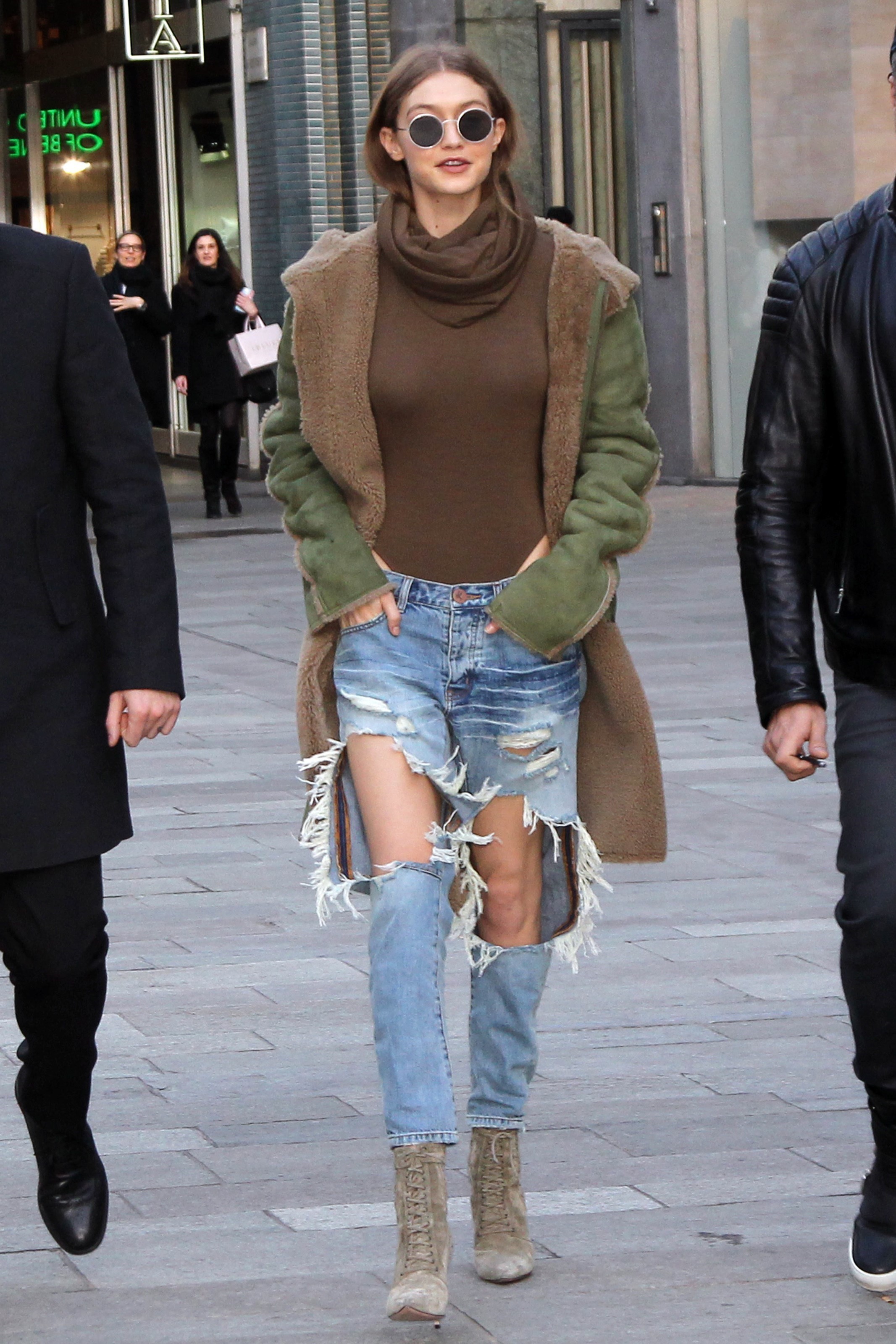 Gigi Hadid semana de moda de Milão