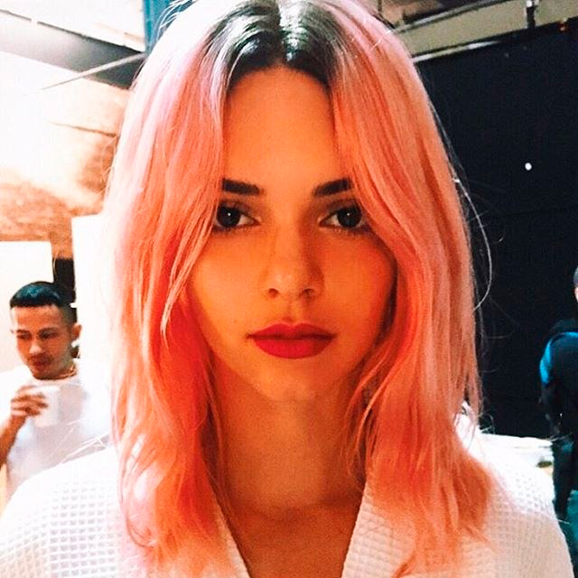 kendall-jenner-cabelo-rosa (Instagram)