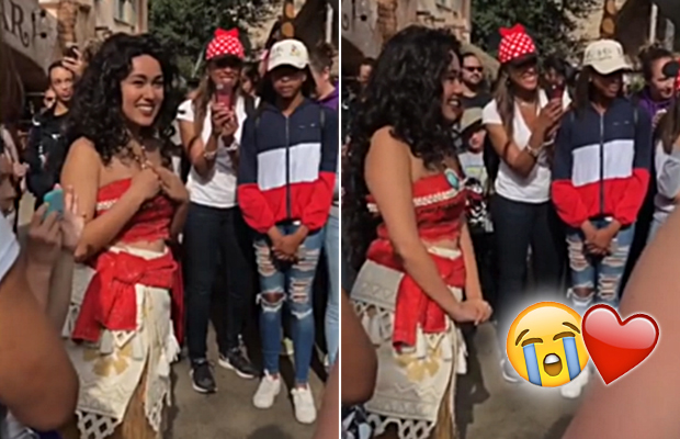 Fãs fazem serenata para Moana na Disneyland e talvez você chore