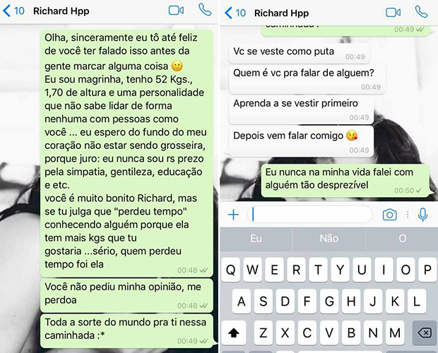 Você não precisa de um cara feito o Richard na sua vida, garota!