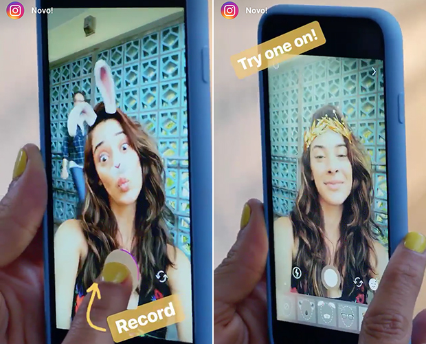 Instagram lança novos filtros e ferramenta de rebobinar vídeos