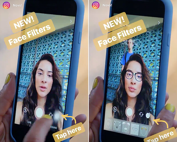 Instagram lança novos filtros e ferramenta de rebobinar vídeos