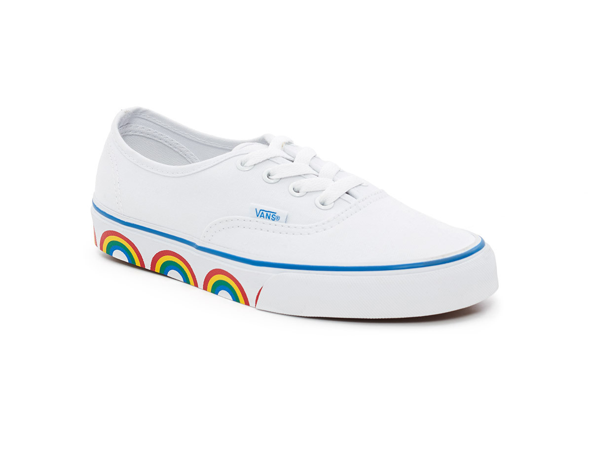 Vans branco hot sale arco iris