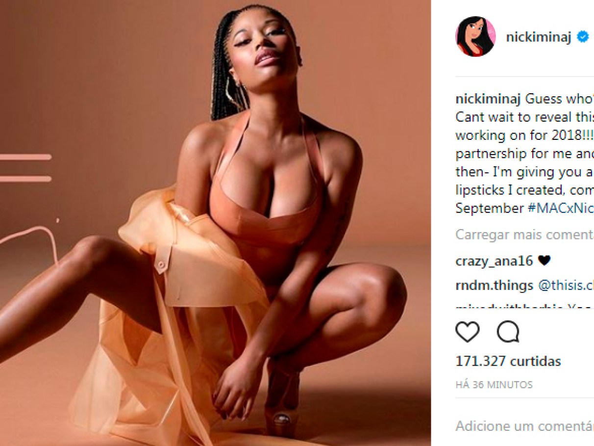 Nicki Minaj anuncia lançamento de batons em pa... | Capricho