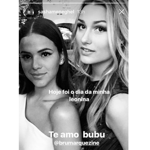 sasha feliz aniversario bruna marquezine