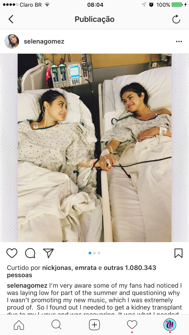 Selena Gomez - Lúpus - Transplante de rim