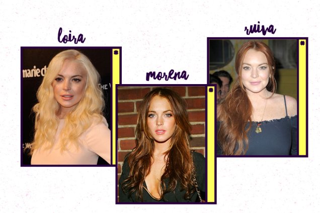 Lindsay Lohan é uma das ruivas mais famosas de Hollywood (oi, <em>Meninas Malvadas e Operação Cupido!</em>)! Mas quem disse que ela também não arrasa com fios loiríssimos ou castanhos?