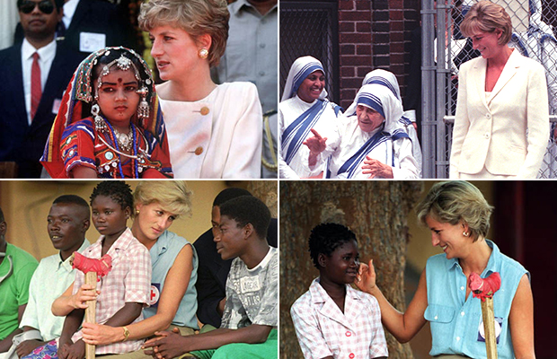 Por que Diana, a Princesa (feminista) de Gales, entrou para a história Lady Di em viagens humanitárias