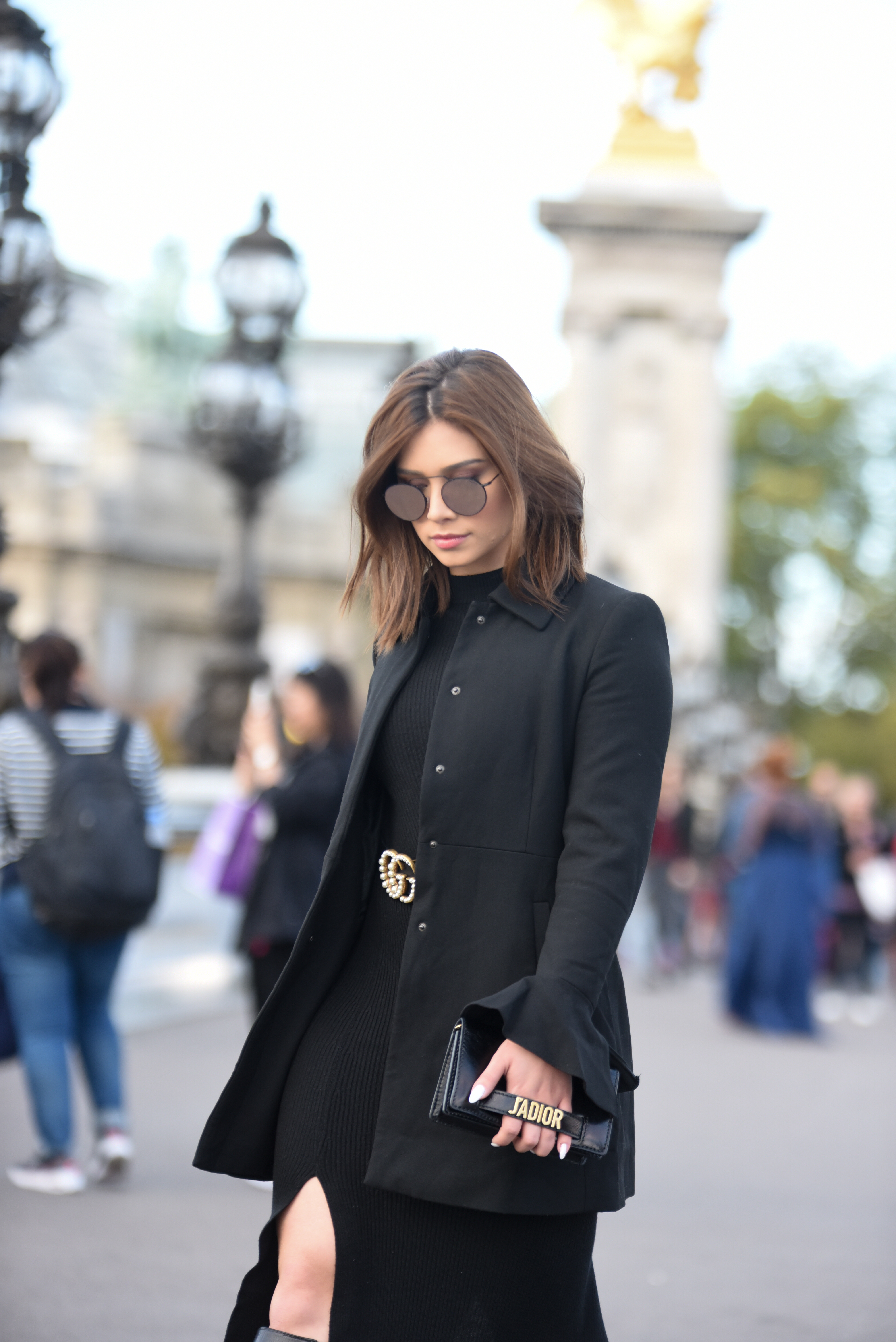 Flavia Pavanelli street style semana de moda de Paris