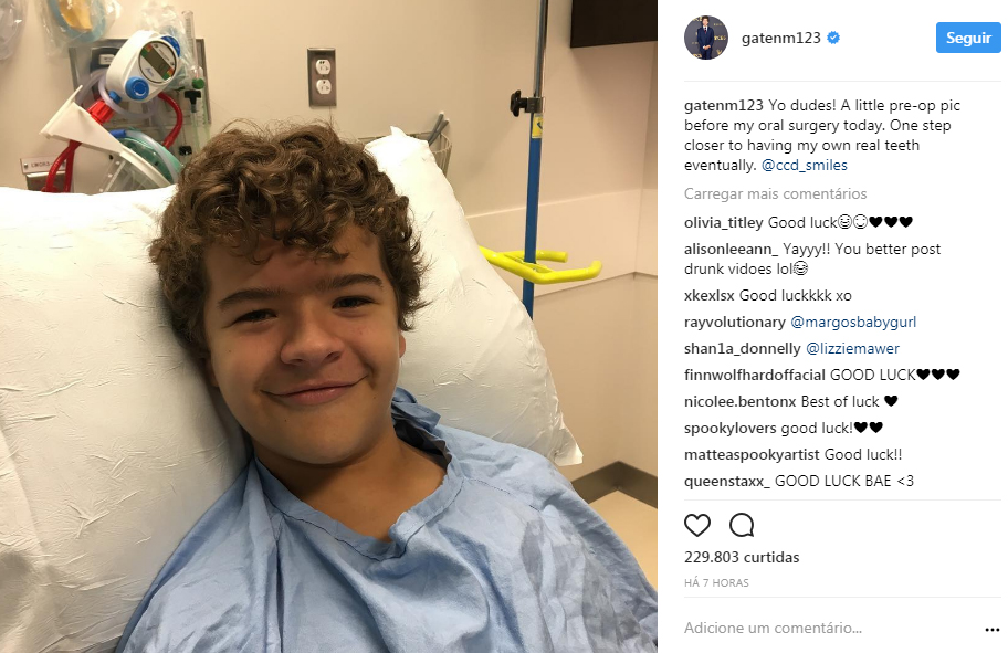 Gaten Matarazzo De Stranger Things Faz Cirurgia Para Ter Dentes Capricho 9797