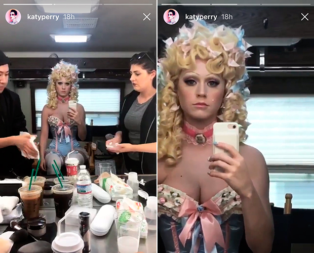 Katy Perry look retrô