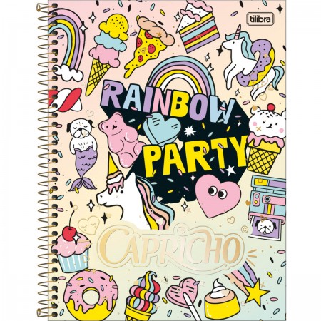 Caderno 96 folhas <a href="https://www.tilibraexpress.com.br/caderno-espiral-capa-dura-universitario-1-materia-capricho-96-folhas">CAPRICHO para Tilibra</a> (R$ 25,91*).