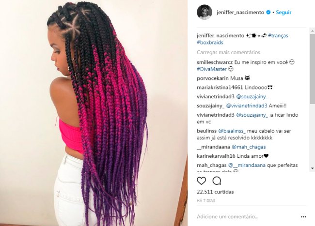 box braids colorida｜Pesquisa do TikTok