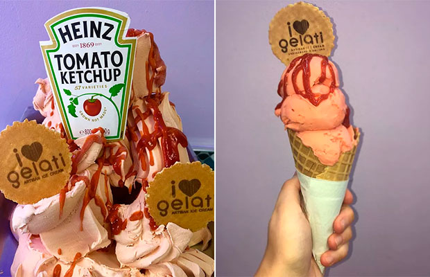 Sorveteria lança sorvete sabor ketchup em homenagem ao Ed Sheeran
