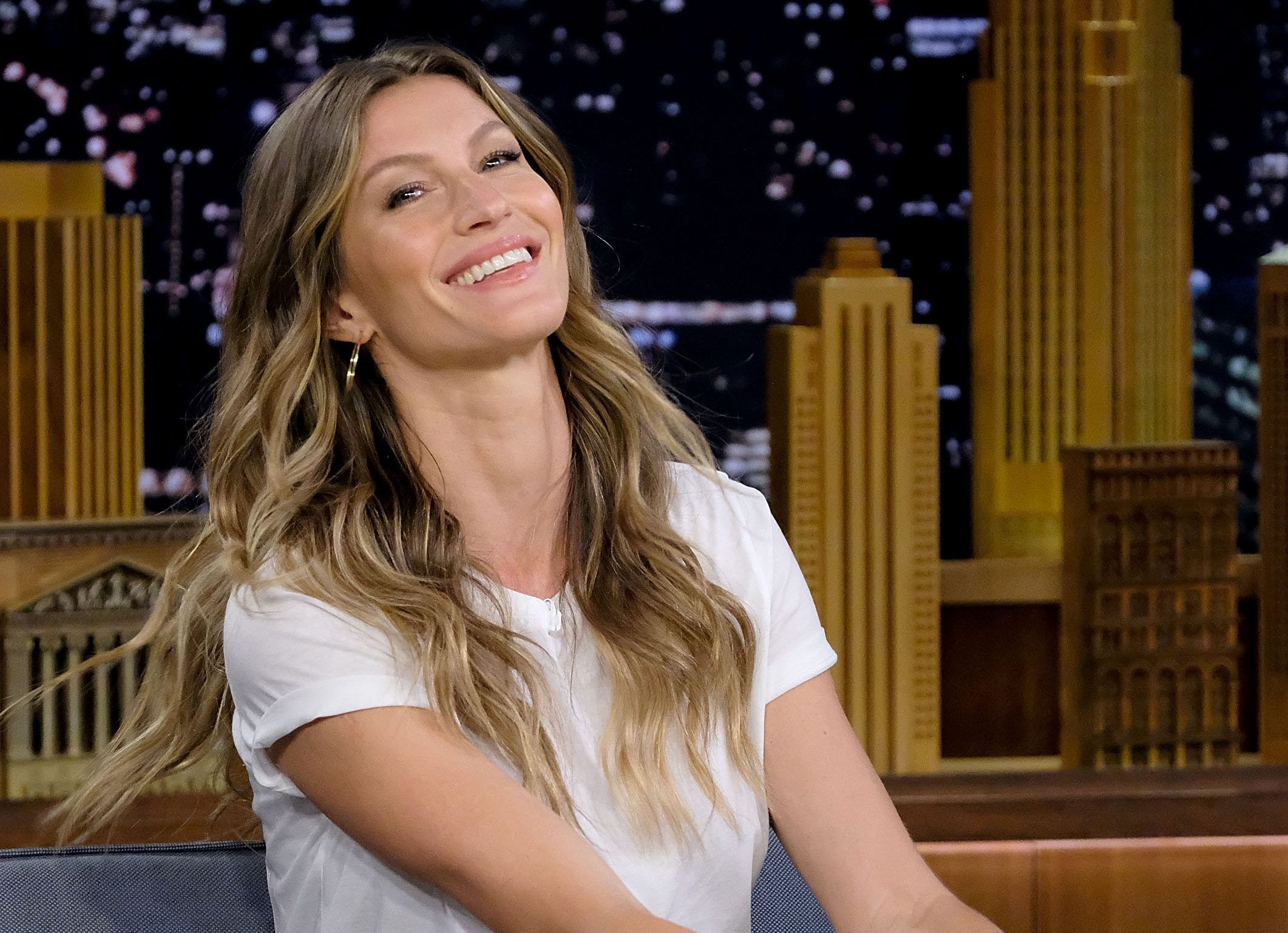 Gisele Bundchen Visits “The Tonight Show Starring Jimmy Fallon” Gisele Bundchen Visits "The Tonight Show Starring Jimmy Fallon"