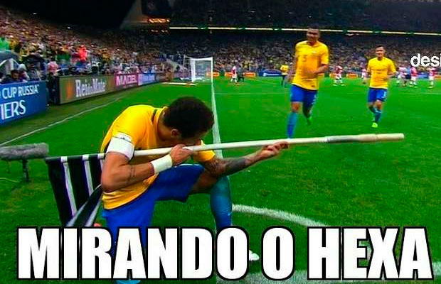 Meme Copa do Mundo 2018 Neymar Hexa