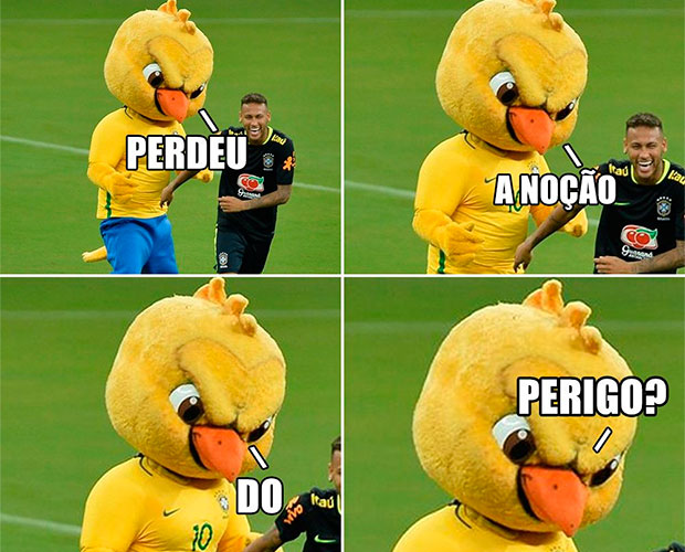 Meme Canarinho Pistola com Neymar