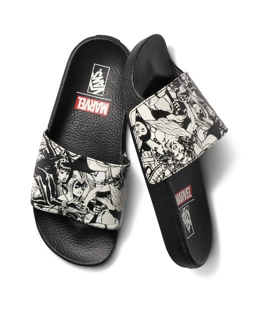 CHINELO VANS X MARVEL SLIDE-ON HEROÍNAS (R$ 249,99*).
