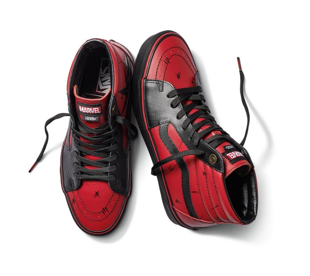 TÊNIS VANS X MARVEL SK8-HI DEADPOOL (R$ 499,99*). TÊNIS VANS X MARVEL SK8-HI DEADPOOL (R$ 499,99*).