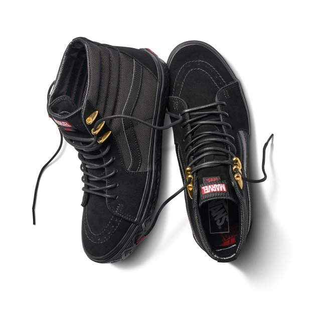TÊNIS VANS X MARVEL SK8-HI PANTERA NEGRA (R$ 499,99*). TÊNIS VANS X MARVEL SK8-HI PANTERA NEGRA (R$ 499,99*).
