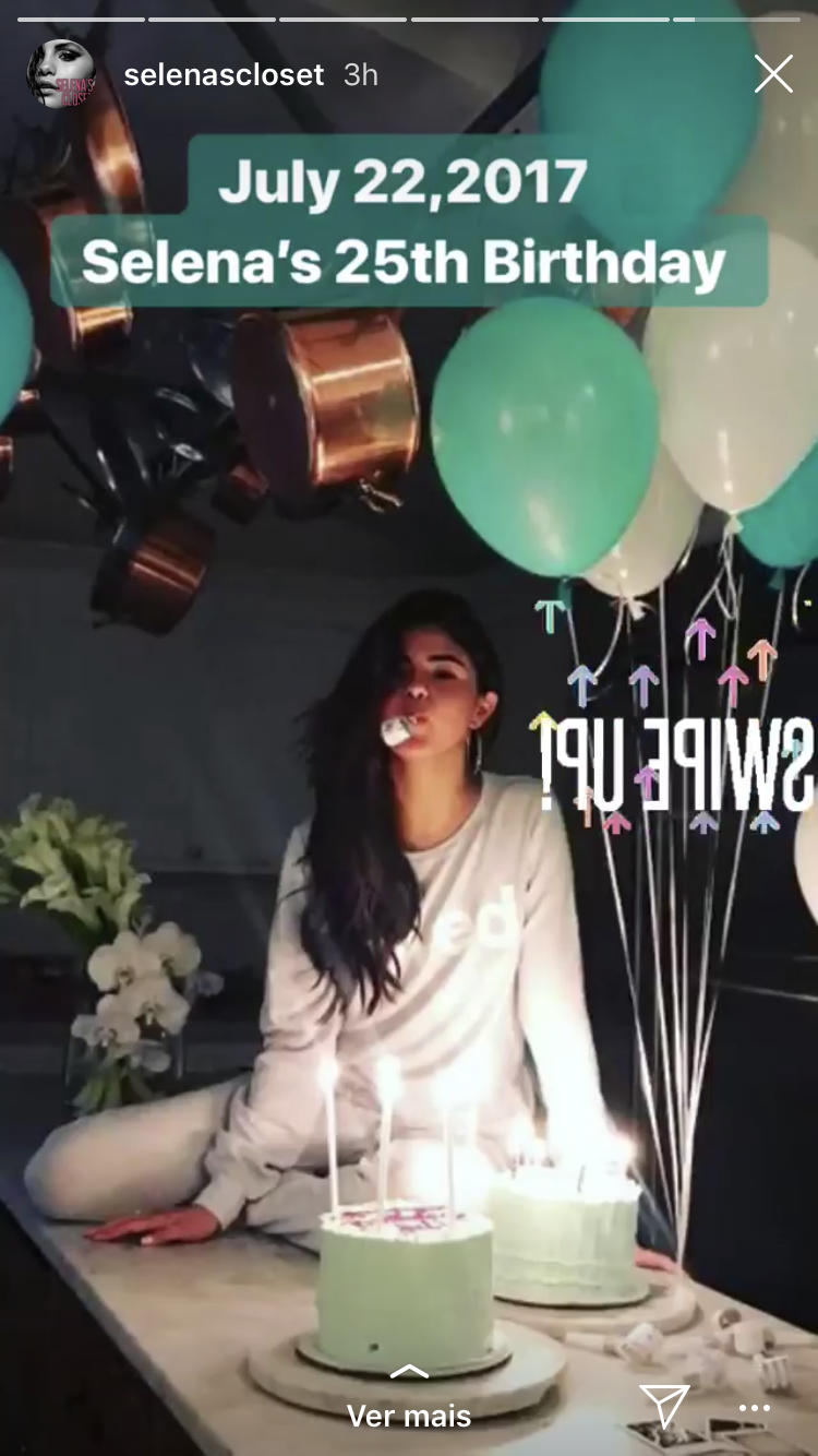 Look de aniversário da Selena Gomez em 2017.