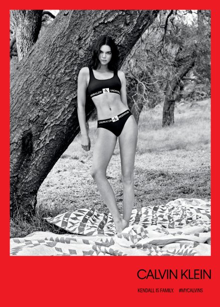 Kendall Jenner na campanha #MYCALVINS.