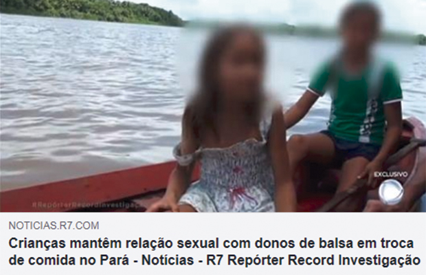 Com fome, crianças são exploradas sexualmente no Pará em troca de comida